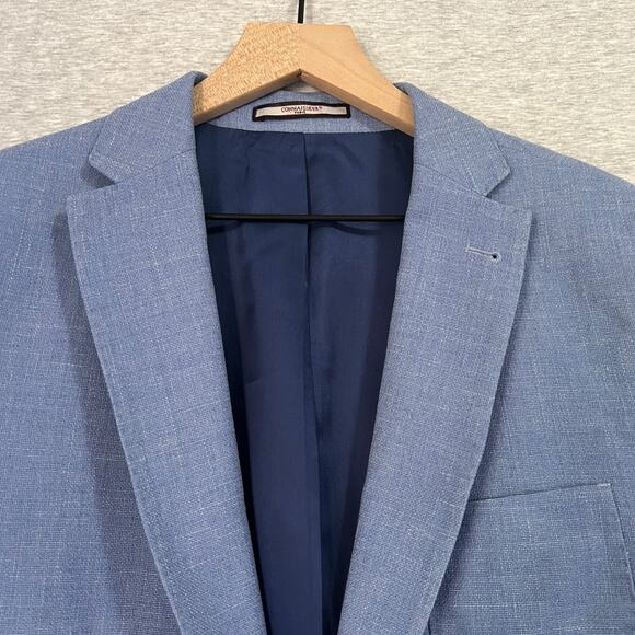 Connaisseur Paris Jacket Blazer Mens 44R Blue Wool Silk Linen Vit Barb Canonico - Picture 2 of 16